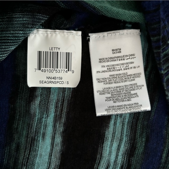 EUC “Letty” Sweater Space Dye Cardigan Scandi Colorful Knitwear - Picture 6 of 10